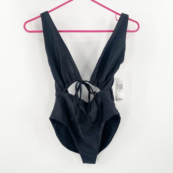 JADE SWIM Swimsuit Size Extra Small Cava One Piece Black NWT Cutout Beach - Picture 4 of 14